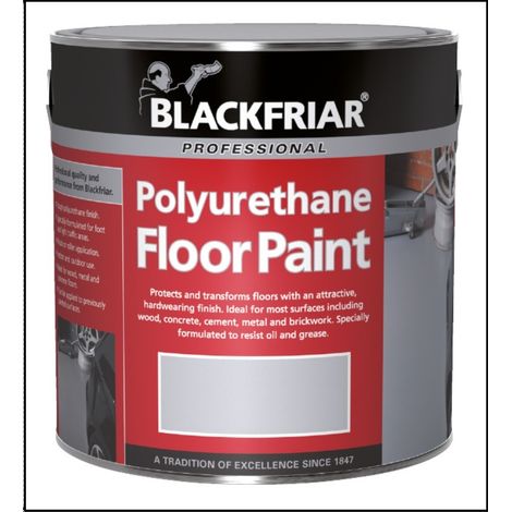 Blackfriar Polyurethane Floor Paint - Hard Wearing - White - 2.5 Litre