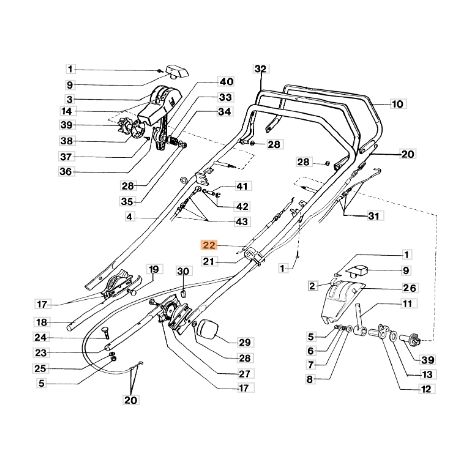 Cavo acceleratore tagliaerba modelli LUX53HV ORIGINALE EMAK 8203179