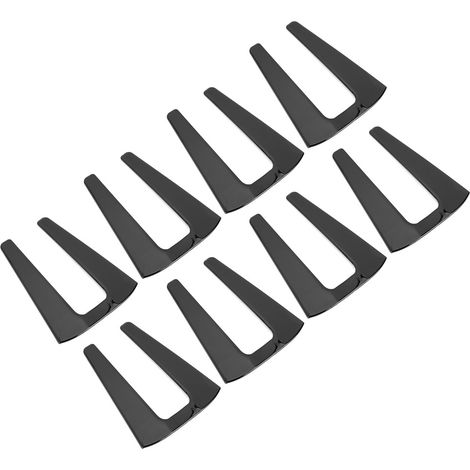 Ensemble de 8 pièces de baguettes de garniture noires pour charnières de porte de voiture, adaptées aux modèles Jeep Wrangler quatre portes (modèles 2007-2017). (1/5)