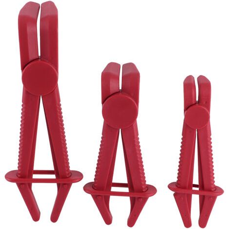 3-teiliges Set Schlauchschellen für flexible Nylonschläuche, für Brems-, Kraftstoff-, Benzin-, Kühlmittel- und Kühlerschläuche (1/4)