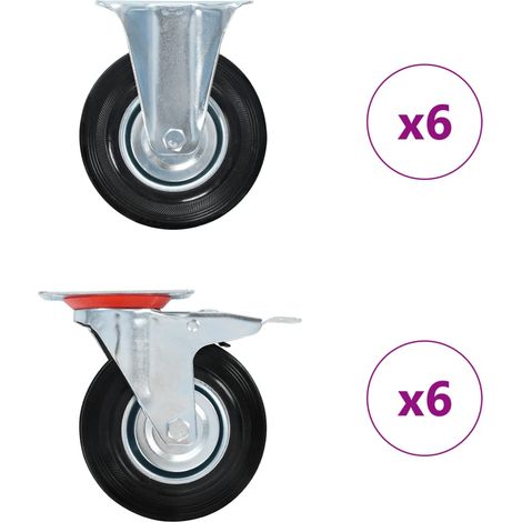 12 Stk. Rollen 125 mm