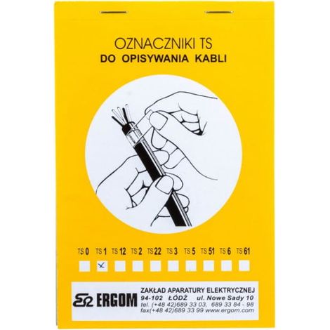 Manueller Markierungsmarker TS 1 weiß E04ZP-02010100200 /450 Stück/