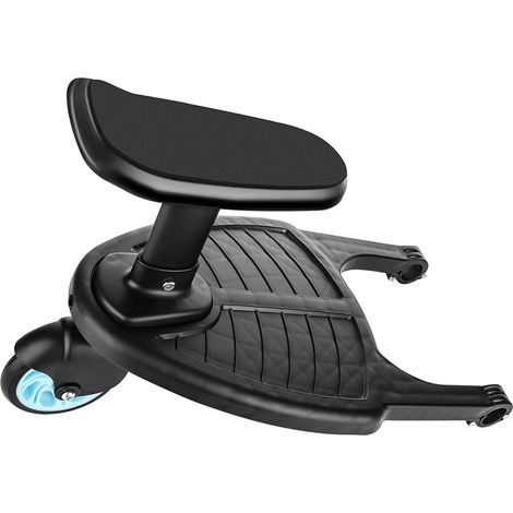 YORKING Buggy Board Trittbrett mit Sitz für Kinderwagen Rollbrett für Kinderwagen Rollbrett Rollbrett Board Blau (Nicht Universell) (1/5)