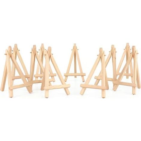 Chevalet miniature de 10 pièces, écran en planche en bois, porte-notes photo, porte-carte de place, 916 cm (1/5)