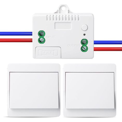 Set d'interrupteur sans fil auto‑alimenté 220V radio étanche, prise de table encastrable, pour intérieur et extérieur (1/4)