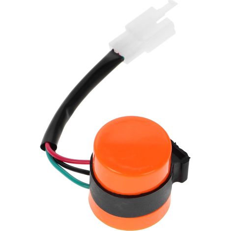 Relais De Clignotants Moto 3 Broches 12v Orange Signal Sonore Pour Quad Et Moto Tout-usage Usage Jour Et Nuit Haute Luminosité Fiable (1/5)
