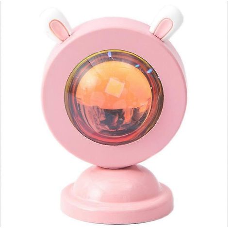Projecteur effet coucher de soleil, Projecteur de lumière effet coucher de soleil, Projecteur à couleurs changeantes, Lampe effet coucher de soleil, Soirée selfie, Lumières nocturnes pour fond photo, (1/4)
