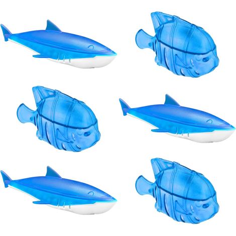 Water tank fish tank cleaning tools fish tank cleaning supplies (shark + small fish) 6 pieces (1/5)