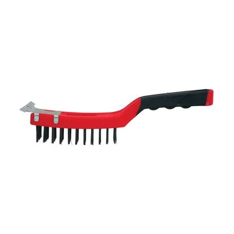Bürste Strend Pro ComfortGrip CG385, 4-reihig, Stahl, mit Schaber