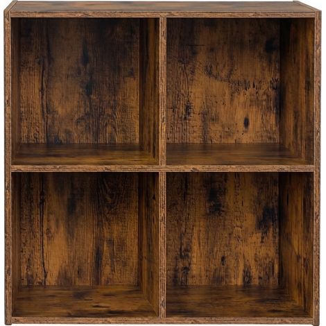 Meuble de classement ouvert, étagère de rangement, design compact en cube, étagère d’exposition, buffet de salle à manger, bibliothèque sur pied (bibliothèque uniquement) (1/5)