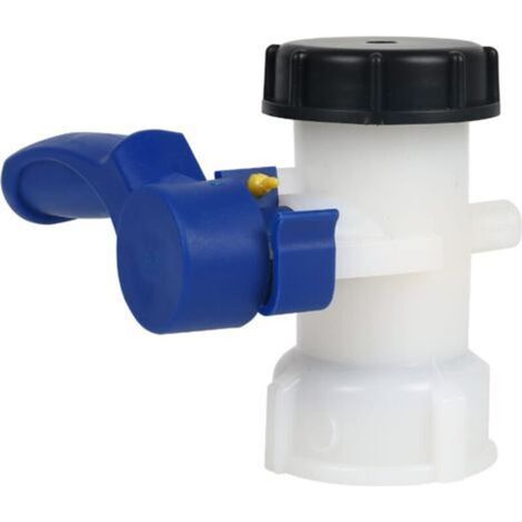 Adaptateur de réservoir d'eau IBC universel 62 mm - Pour réservoir IBC - Valve de régulation - Robinet de tuyau - Adaptateur de robinet - Pour bidon, conteneur, citerne de pluie (1/5)