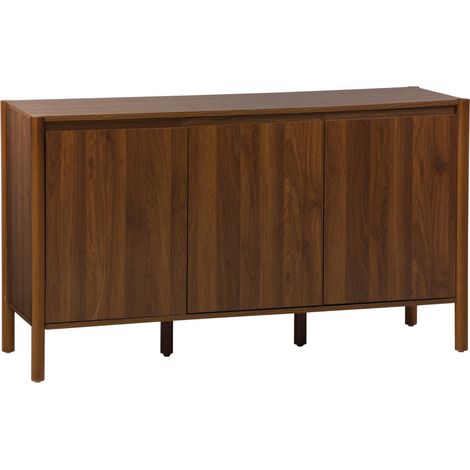 sweeek - Sideboard Holzdekor 3 Türen 140 cm