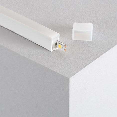 Perfil Neón SFLEX 12x20 Superficie Curva Lateral para Tira LED IP20 hasta 10 mm 1 m