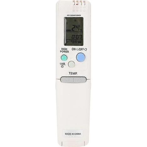 Telecomando robusto in ABS bianco per condizionatori d'aria, accessorio per il condizionatore Sanyo RCS-4MVPS4EX (batterie non incluse). (1/5)