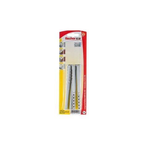 Fischer 4x  Tassello a  gambo lungo  SXR 8x120  Z Vite  a testa  svasata (PZ)  - 52206