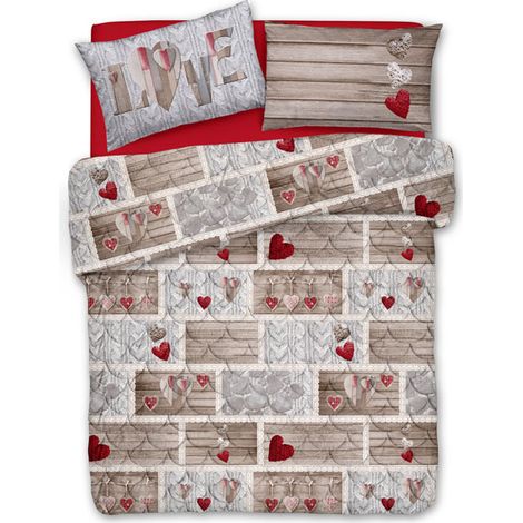 Trapunta 100 % made in italy da vera produzione italiana shabby in love 2 misure 4 colori Rosso - Matrimoniale