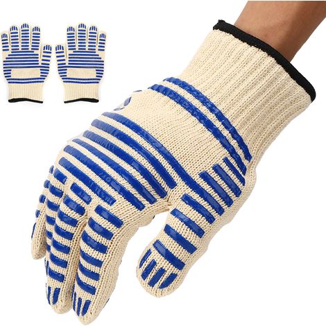 paire de gants ignifugés pour four à micro-ondes, résistants aux hautes températures et retardateurs de flamme