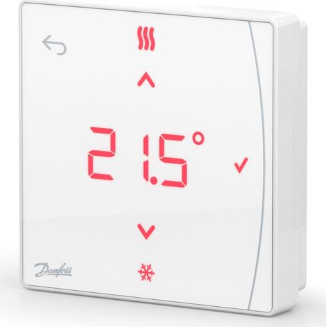 Danfoss Icon2 Zigbee Raumthermostat mit Display, 5-35C, Frostschutzfunktion, 088U2121
