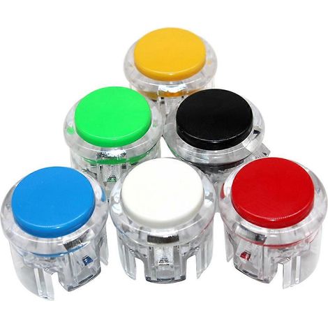 30-mm-Arcade-Taste mit integriertem Mikrocontroller – perfekter Ersatz für Jamma-Spielschalter