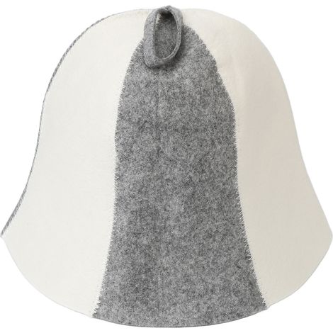 Bonnet de sauna en feutre absorbant et respirant, protection capillaire, chapeau de bain universel homme femme, taille unique. (1/5)