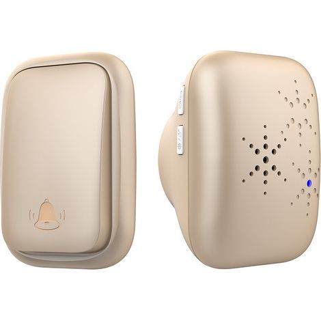 Connecté à la porte sans fil automatique sans batterie 100 m de distance 38 Bouton de porte de style extérieur Couleur de porte sans fil (or) (1/4)