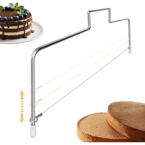 Adjustable Cake Cutter, Layer Cake Tool, Stainless Steel Wire Cake Cutter, Easy Clean Cake Slicer (1/5)