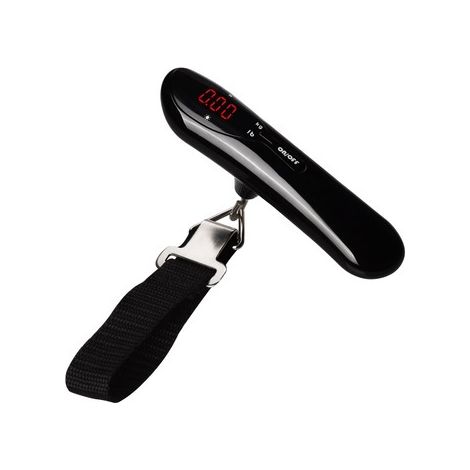 Balance électronique pour bagages Balance numérique portable Max 50 kg/110 lb Balance de pesée avec fonction tare et affichage rétroéclairé LED pour courrier/voyage/shopping/maison/utilisation en exté (1/2)