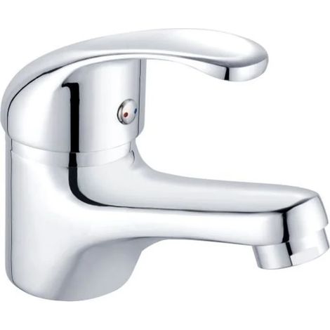 Mitigeur de lavabo Rousseau Belfort chromé avec corps en laiton, cartouche céramique et système Eco-Stop