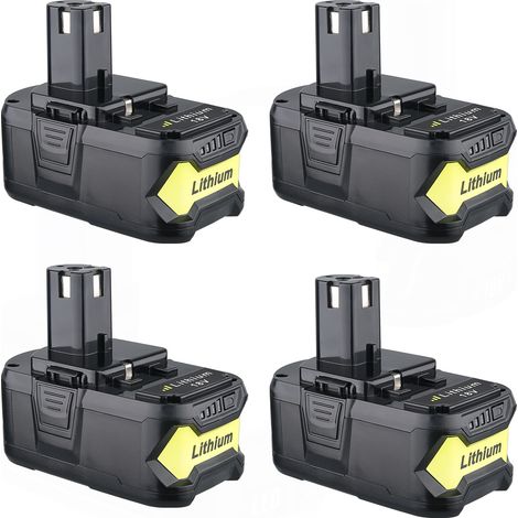 4X5.0Ah 18V Lithium Akku Ersatz für Ryobi One Plus Akku P104 P108 P102 P103 P105 P107 P109 P122 BPL-1815 BPL-1820G BPL18222 (1/5)