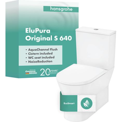hansgrohe EluPura Original S Juego de inodoro de pie, 365x640mm, (1/5)