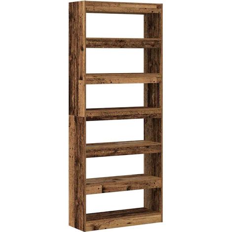 Maison Exclusive - Bücherregal mit Regal Altholz 80 x 30 x 198 cm