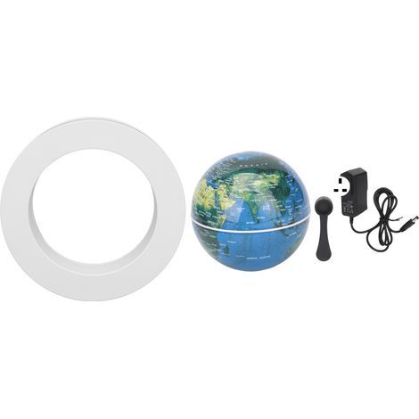 Magnetischer Globus mit schwebender Wirkung, weißer LED, mattierter Oberfläche, 8,4 cm (3,3 Zoll), 12 V/1 A Netzteil, Bürodekoration (1/5)