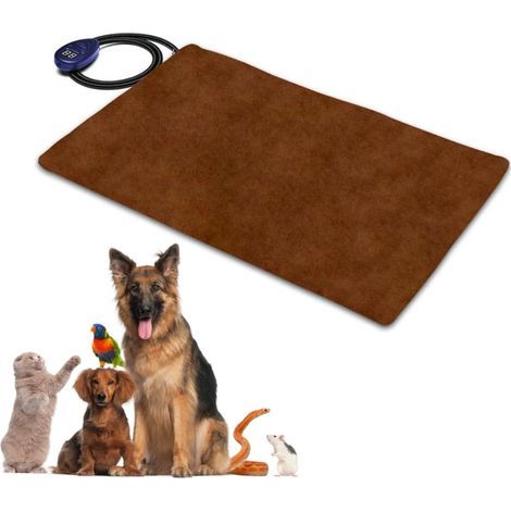 Waterproof heated pet mat - Constant temperature heating mat - Comfortable and safe materials - Brown, 40 x 30 cm (1/5)