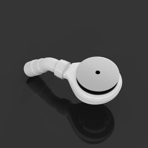doporro Piletta di Scarico Doccia AL04, Sifone per Piatto Doccia con Foro di Scarico Diametro 45mm, Ferma odori e Filtro capelli