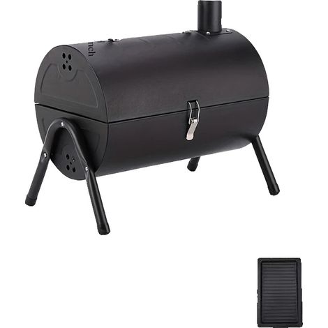 Parrilla portátil para barbacoa, acero inoxidable, 45,7 x 30,5 x 91,4 cm, carbón, peso 6,8 kg, potencia calorífica de hasta 260 °C. (1/5)