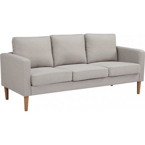 Divano 3 Posti Ramsey 180x73x82 h cm in Tessuto Beige (1/5)
