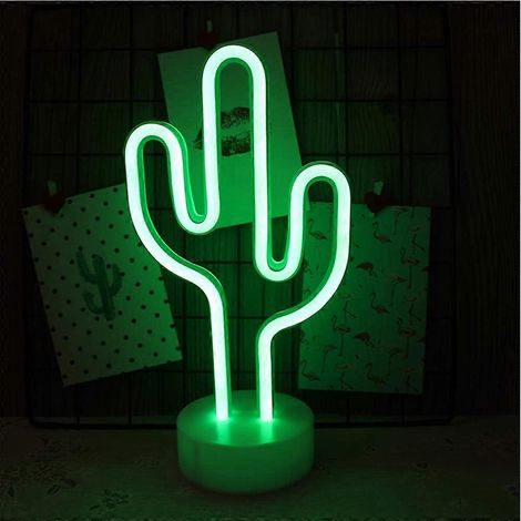 Veilleuse LED en forme de cactus, alimentée par USB ou à piles, idéale pour la chambre, la table de chevet, le salon et une ambiance chaleureuse.-AquaForge (1/3)