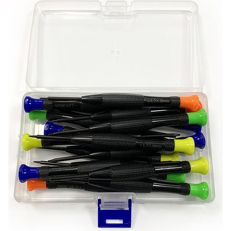Lot de 18 mini tournevis Torx magnétiques à tête plate Phillips avec T2 T3 T4 T5 T6 T7 T8 T9 T10 pour Xbox, ordinateur, téléphone, montre, bijoutier (1/5)