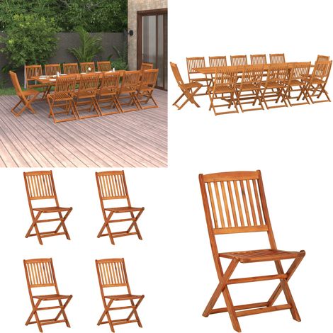 13-tlg. Garten-Essgruppe 280x90x75 cm Massivholz Akazie - Gartenmöbel - Essgruppe - Outdoor Möbel - Holztisch - Gartentisch - Home & Living (1/5)