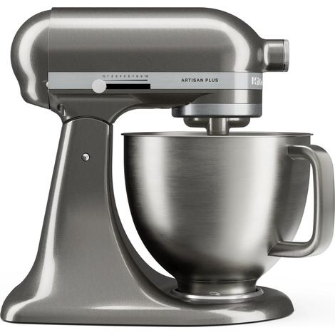 Batidora KitchenAid Artisan Plus 5KSM50PKVE. Color: Gris plateado. (1/5)