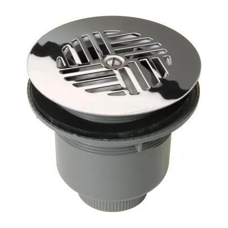 PILETTONE SIFONATO DIAMETRO 90MM USCITA VERTICALE GRIGLIA INOX - NICOLL