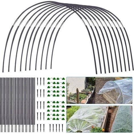 (30 Stück) Gewächshausbögen für den Anbau von Gartenpflanzen, Tunnelstützen, flexible, biegsame Pfähle, Stützrahmen (1/4)