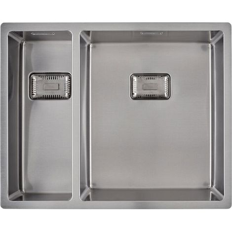 CARESSI Einbaubecken CAPP1534Q10 Hauptbecken Rechts Edelstahl (1/2)