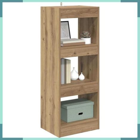 880454 Bibliothèque chêne artisanal 40 x 30 x 103 cm Bois d'ingénierie (1/5)