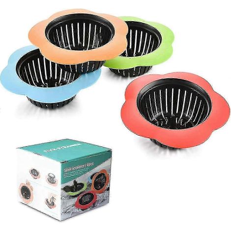 Filtres d'évier en silicone, filtres d'évier en plastique faciles à nettoyer (1/5)
