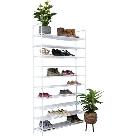 Zapatero para 50 pares - Blanco - 10 niveles (1/5)