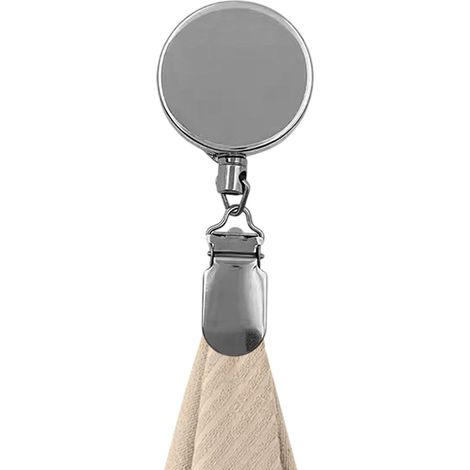 Pince porte-serviettes Fixation murale rétractable 60 cm pour torchons Convient salle de bain (1/5)