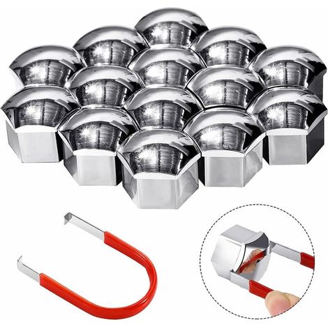 20 tapas universales para tuercas de rueda y neumáticos con juego de herramientas de extracción para coches. (1/5)