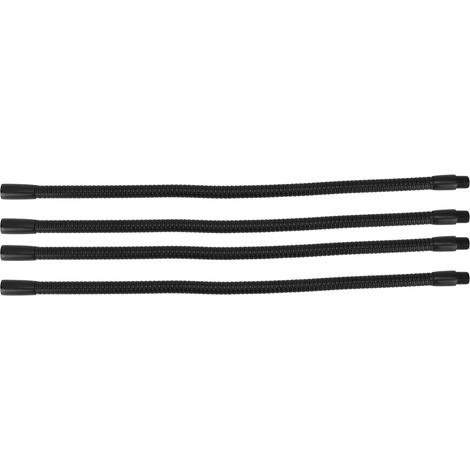 Aluminium-Schwanenhals-Lampenrohr, 10 mm Durchmesser, flexibel, für Tisch- und Schreibtischlampen, 35 cm Leuchtenfassungen, 4 Stück (1/5)