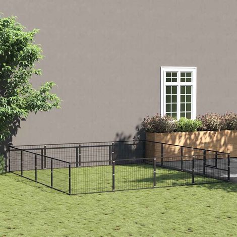 Perrera acero 16 m² negra